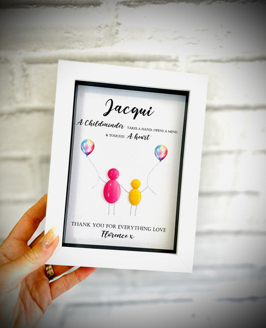 Personalised Balloon Pebble Picture