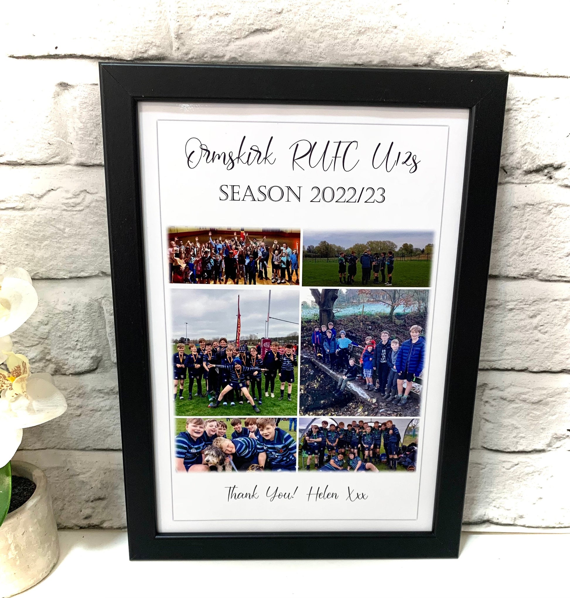 Personalised Football Team Prints Thank You Coach Gift End Of Season Gift for Football Team Present Football Manager Gift Sports Team Gift